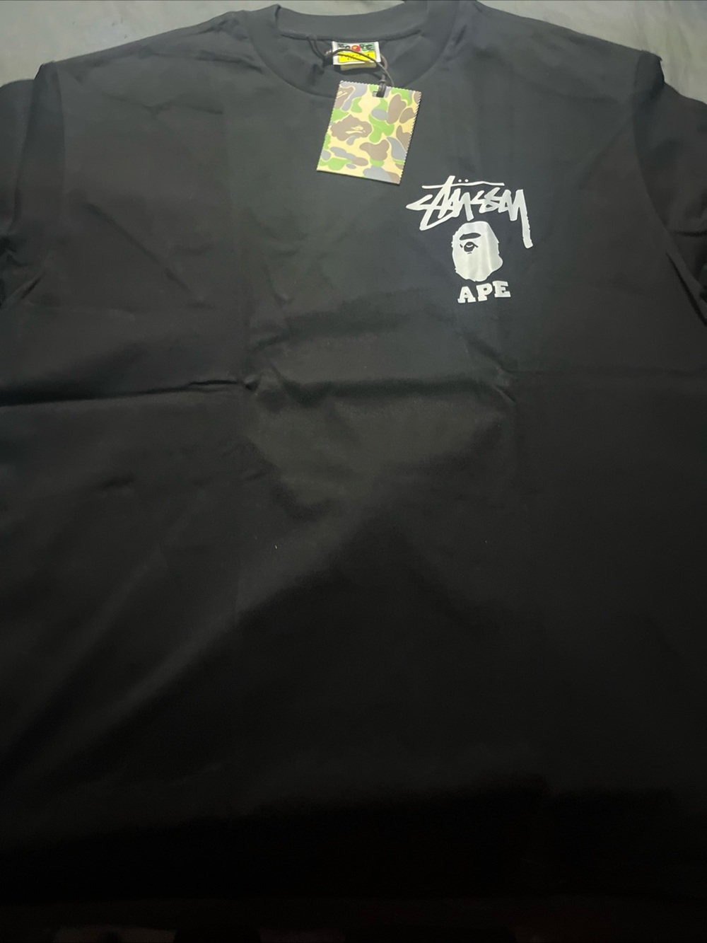 A bathing ape x stussy t-shirt